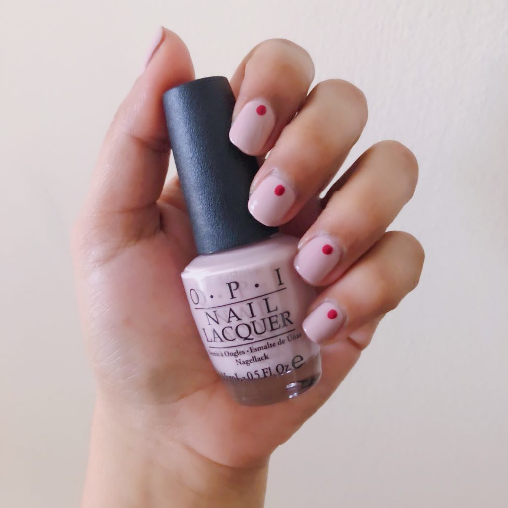 Simple Dot Nail Art Using OPI Polishes | My Very First Knockwurst and Thrill of Brasil