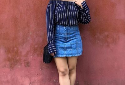 Hong Kong Lookbook – Day 3 | Off-Shoulder Top & Denim Skirt