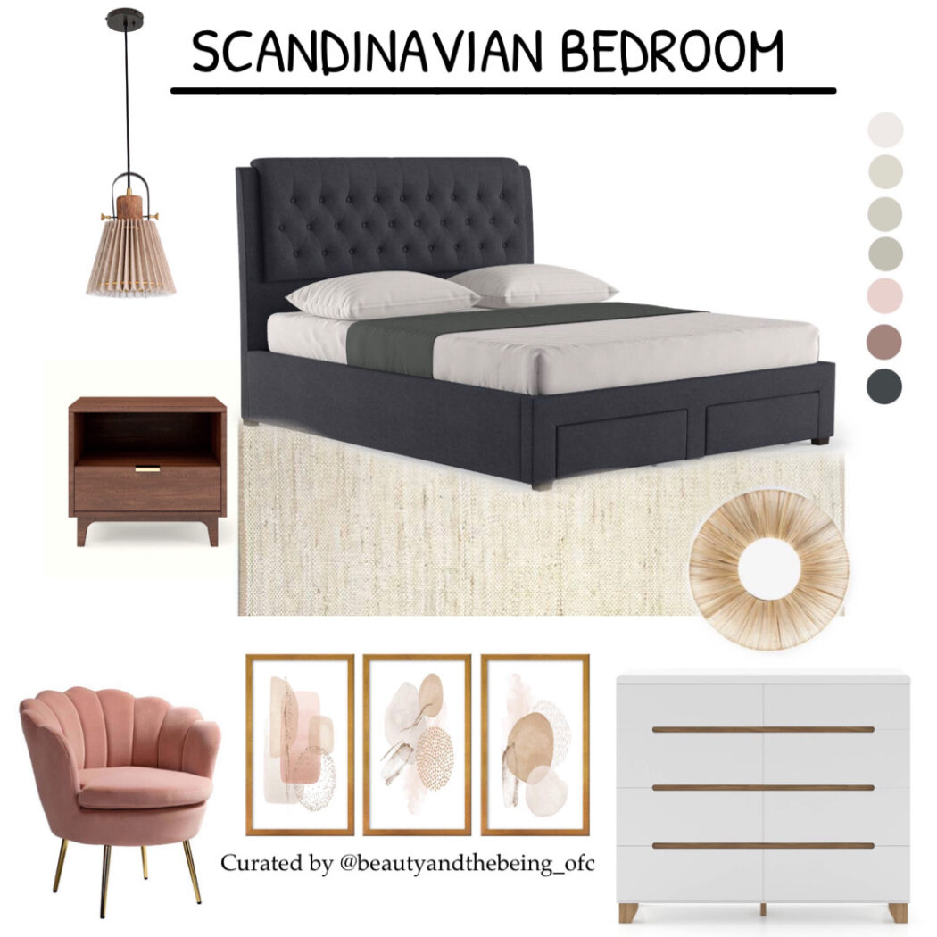 Scandinavian Bedroom Design Featuring Urban Ladder