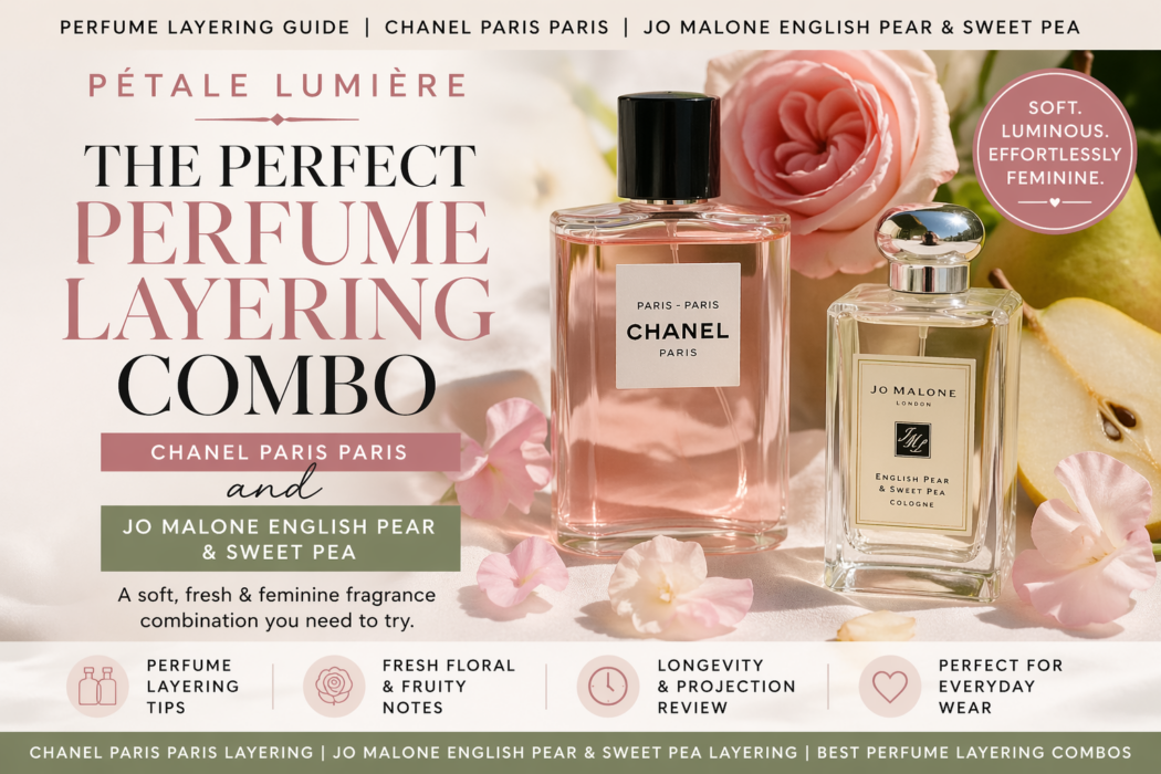The Perfect Perfume Layering Combo: Chanel Paris Paris + Jo Malone English Pear & Sweet Pea