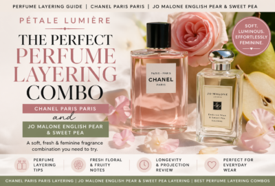 The Perfect Perfume Layering Combo: Chanel Paris Paris + Jo Malone English Pear & Sweet Pea